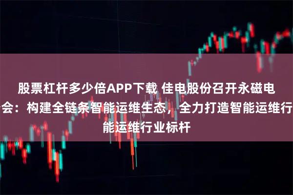股票杠杆多少倍APP下载 佳电股份召开永磁电机推介会：构建全链条智能运维生态，全力打造智能运维行业标杆